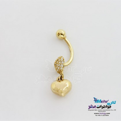 Gold Piercing - Heart Design-MO0163